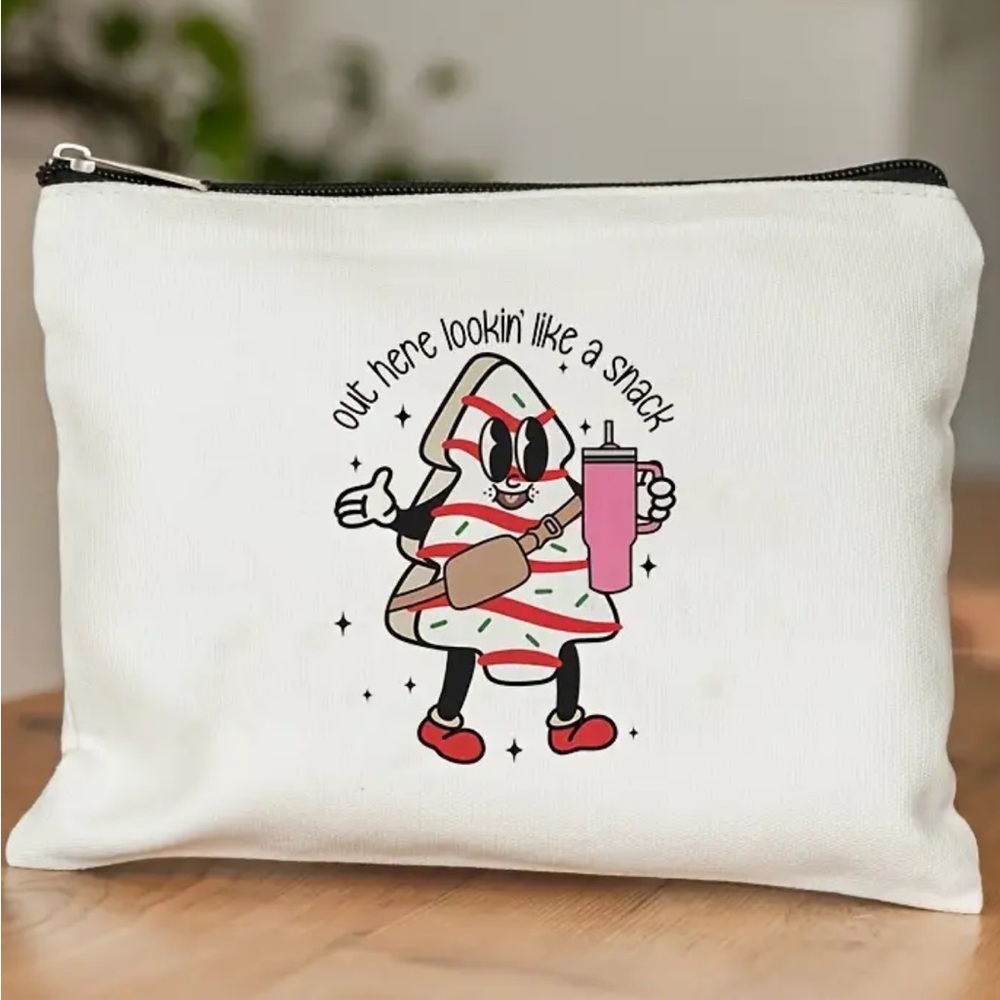 NWT Out Here Lookin Like A Snack Makeup Bag